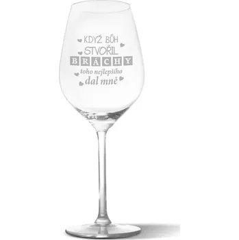 Víno Sablio Sklenička na víno Když Bůh stvořil bráchy: 49 cl