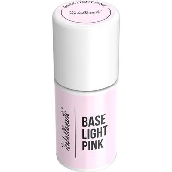 Lak na nehty PODKLADOVÁ BÁZE PRO HYBRIDNÍ LAK LIGHT PINK ISABELLENAILS 7 ML GUMMY BASE KAUCZUKOVÁ