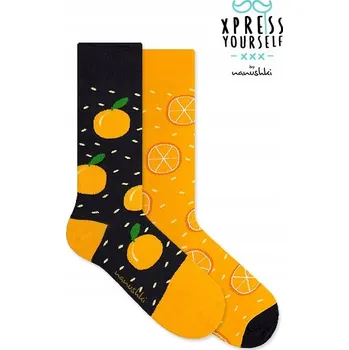 Pánské ponožky Nanushki Ponožky Crazy Orange vícebarevné, velikost 40-43