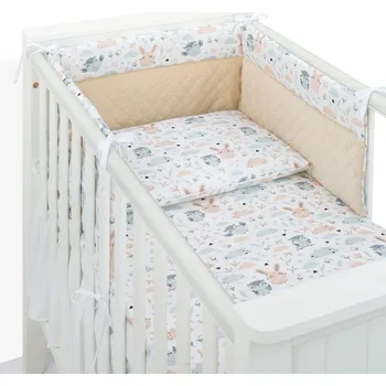 mantinel do postýlky Mamo Tato Mantinel s povlečením do postýlky, 3D sada, Sovička,, 135x100 cm