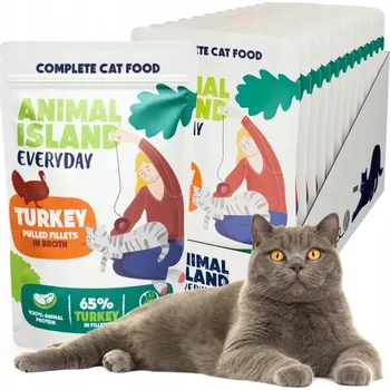 Krmivo pro kočku Vlhké Krůta Krmivo Animal Island Everyday s krůtou pro kočky x 85 g