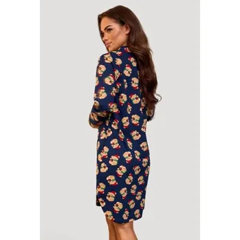 Dámské oblečení Cornette Teddy 7 - propínací tmavě modrá S