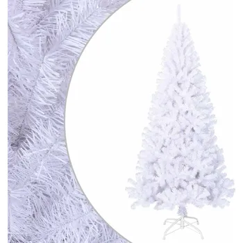 Vánoční stromek Umělý vánoční stromek s hustými větvemi bílý 210 cm PVC IM_321040