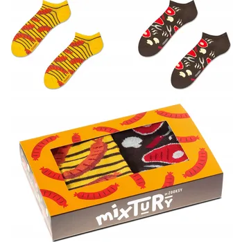 Dámské ponožky ZOOKSY 2x Barevné Dámské Ponožky Kotníkové Ponožky Grill