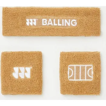 Čelenka BALLING Sada potítek s čelenkou KAŠTANOVÁ