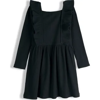 Dívčí oblečení GATE Žebrované šaty s volánky 4Y 825-0617/89