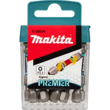 Příslušenství k nářadí E-26004 Torzní bit řady Impact Premier (E-form) PZ3-50mm, 10 ks Makita