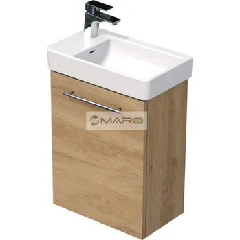 Koupelnový nábytek Smart30 Orin Skříňka s dvířky s umývátkem Laufen Pro S 48 x 28 cm levá, dub nebraska, OR 48 1DL 31 SET