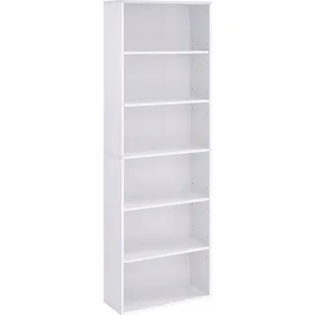 Knihovna Regál Songmics 60 cm x 178,5 cm x 24 cm, bílý