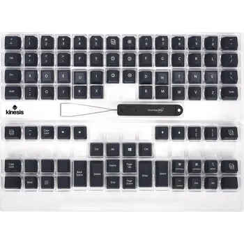 Klávesnice Kinesis Advantage360 Dvorak Steel Blue Keycaps Set