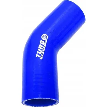 Brzdová hadice SILIKONOVÉ KOLENO 45° TURBOWORKS MODRÉ 28MM
