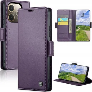 Pouzdro na mobilní telefon Flipové pouzdro Caseme pro Oppo A5 Pro, fialové