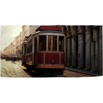 Osuška Sablio Ručník Historická červená tramvaj - 50x100 cm