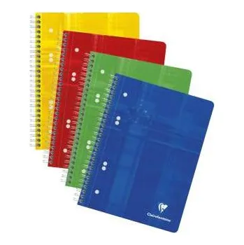 Blok Kroužkový zápisník Clairefontaine A5+, čtverečkovaný, 80 listů