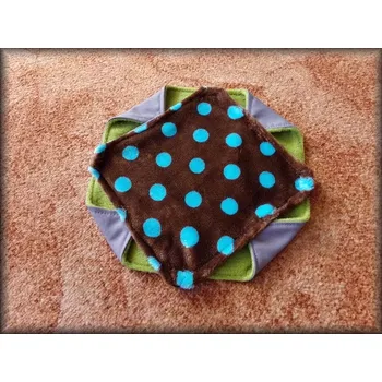 DVOUhamaka šedá + hnědá, puntík