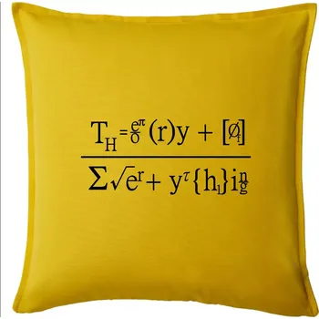 Polštář Teorie všeho (Theory of Everything) - Polštář 50x50 - 50x50 - Pouze potah ( Žlutá )