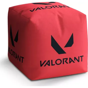 Taburet Sablio Taburet Cube VALORANT Red: 40x40x40 cm