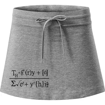 Dámská sukně Teorie všeho (Theory of Everything) - Sportovní sukně - two in one - XS ( Tmavě šedý melír )
