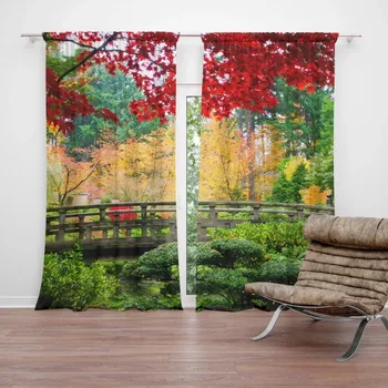 Závěs Sablio Závěs Most v parku: 2ks 140x250cm