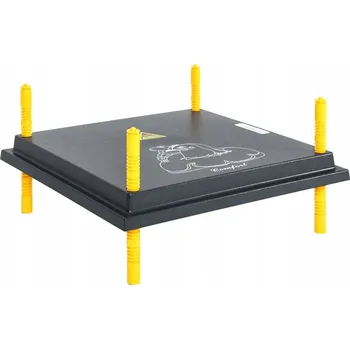 Elektrická vyhřívací deska pro kuřata 40x40 cm, žlutá, nastavitelná, 38