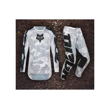 Sportovní oblečení Mx Komplet FOX 180 DNGR White 2025, Dres L, Kalhoty 34