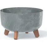 Květ. d28,5x17,7 GRACIA LOW BETON EFFECT šedý