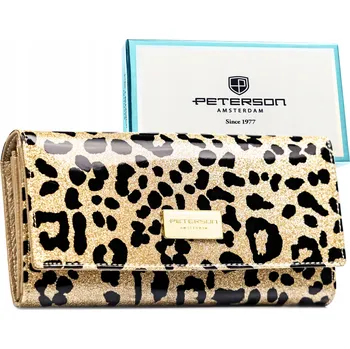 Peněženka Peterson dámská peněženka z pravé kůže, zlatá