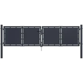 Zahradní branka vidaXL, ocelová, 300 x 75 cm