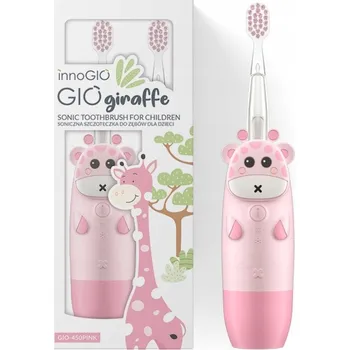 Péče o chrup Sonický kartáček pro děti InnoGIO GIOgiraffe GIO-450 růžový, 2 hlavice