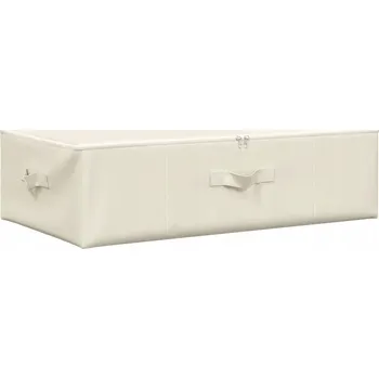 Úložný box Skládací úložný box, krémový, 70x40x18 cm, polyester a poly