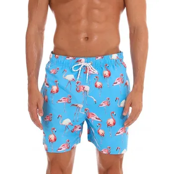 Pánské oblečení PÁNSKÉ PLAVKY ŠORTKY KRAŤASY PLAMEŇÁCI - XXL