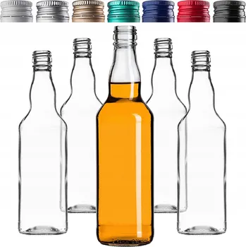 Láhev Skleněná láhev Kadax 500 ml čirá 10 ks