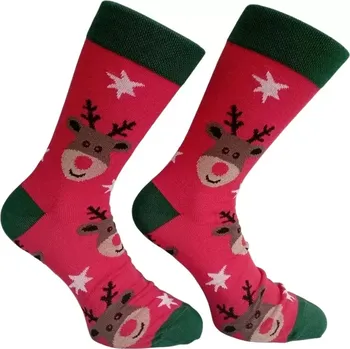 Pánské ponožky Dospělé ponožky Andrej - 42-46 / červená