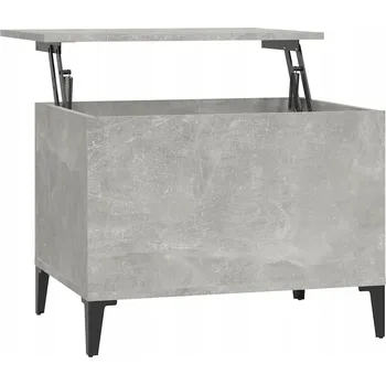 Konferenční stolek Konferenční stolek se zvedacím mechanismem, dřevěný, šedá betonu, 60x44,5 cm