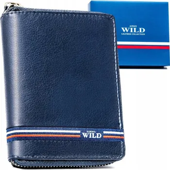 Peněženka Always Wild peněženka z pravé kůže modrá - muž