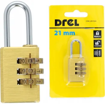 Visací zámek Visací zámek s číselným kódem Drel