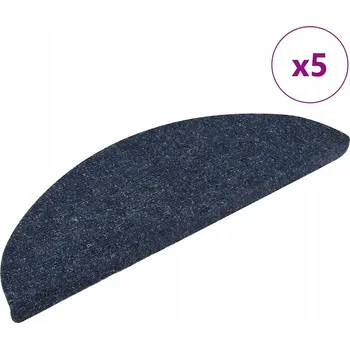 Rohožka Protiskluzová rohožka na schody z vpichované textilie, modrá, 56x17x3 cm