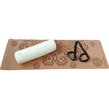 podložka na cvičení SAMARALI Sada na jin jógu - Moon BÉŽOVÁ|BÍLÁ