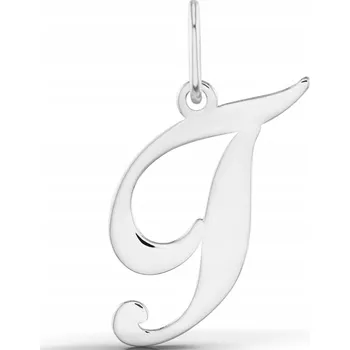 Přívěsek STŘÍBRNÝ PŘÍVĚSEK NA ŘETÍZEK PŘÍVĚSEK PÍSMENO T OZDOBNÉ STŘÍBRO 925
