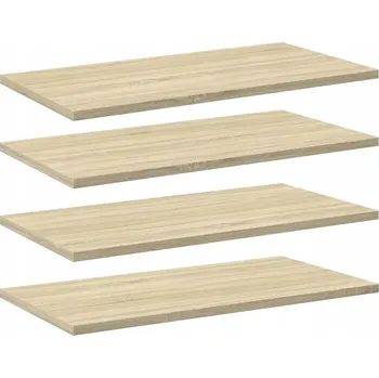 Knihovna Police na knihy z dřevotřísky, dub sonoma, 60x30x1,5 cm