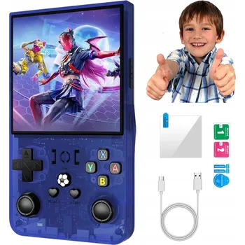 Herní konzole PŘENOSNÁ HERNÍ KONZOLE R36MAX RETRO 18000 HER LINUX 64GB GAMEBOY 4000mAh