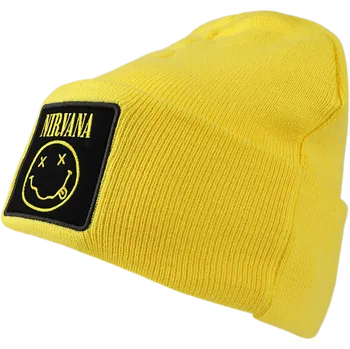 Čepice Beanie čepice z Nirvana - Amplified Collection - Patch Beanie - žlutá