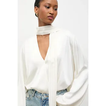 Dámská halenka Halenka Answear.LAB 55620 PLEIN.iok béžová 01X, vel. L