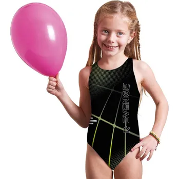 Dámské plavky R-EVENGE Jednodílné plavky do bazénu Classic R-evenge Spide 38 ZELENÁ|ČERNÁ