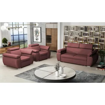 Sedací souprava FALCO Sedací souprava Brooklyn 3+1+1 tmavě růžová