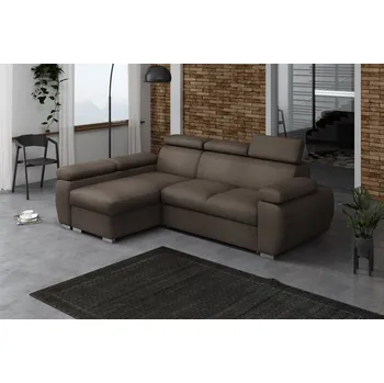 Sedací souprava FALCO Rohová sedací souprava Brooklyn levá hnědá