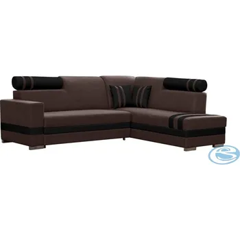 Sedací souprava Rohová sedací souprava R1 hnědo-černá