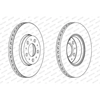 Brzdový kotouč Brzdový kotouč FERODO DDF1163C