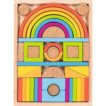 Dřevěná hračka Dřevěné 3D puzzle se 40 dílky Goki