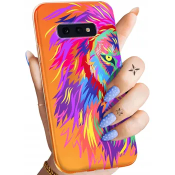 Pouzdro na mobilní telefon Zadní Kryt Hello Case pro Samsung Galaxy S10e oranžový